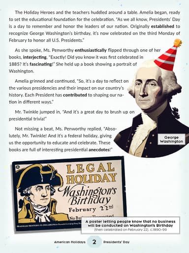 Presidents' Day cover