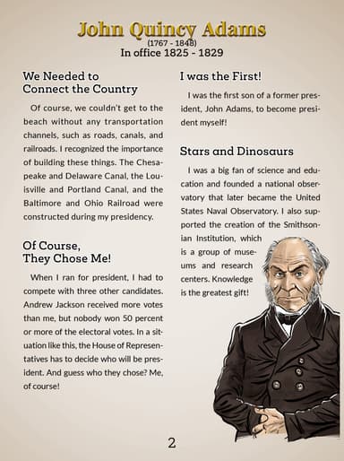 6. John Quincy Adams cover