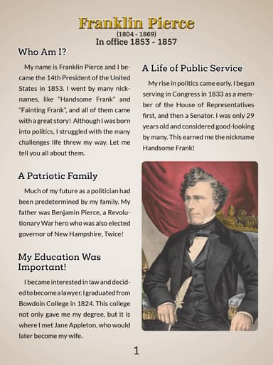 14. Franklin Pierce cover