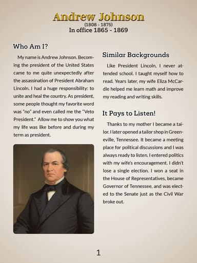 17. Andrew Johnson cover
