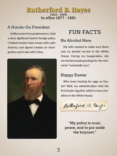 19. Rutherford B. Hayes cover