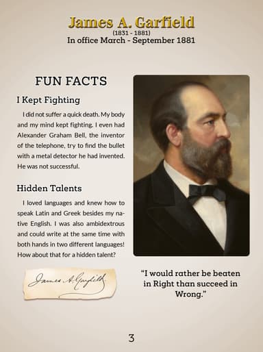20. James Garfield cover